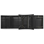 Chaises longues d'extérieur en osier (lot de 2)