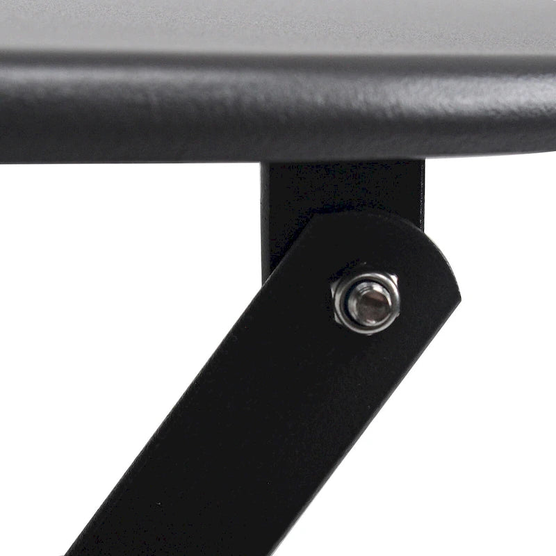 Ensemble bistro d'extérieur rond en métal 3 pièces, pliable, avec coussins beiges