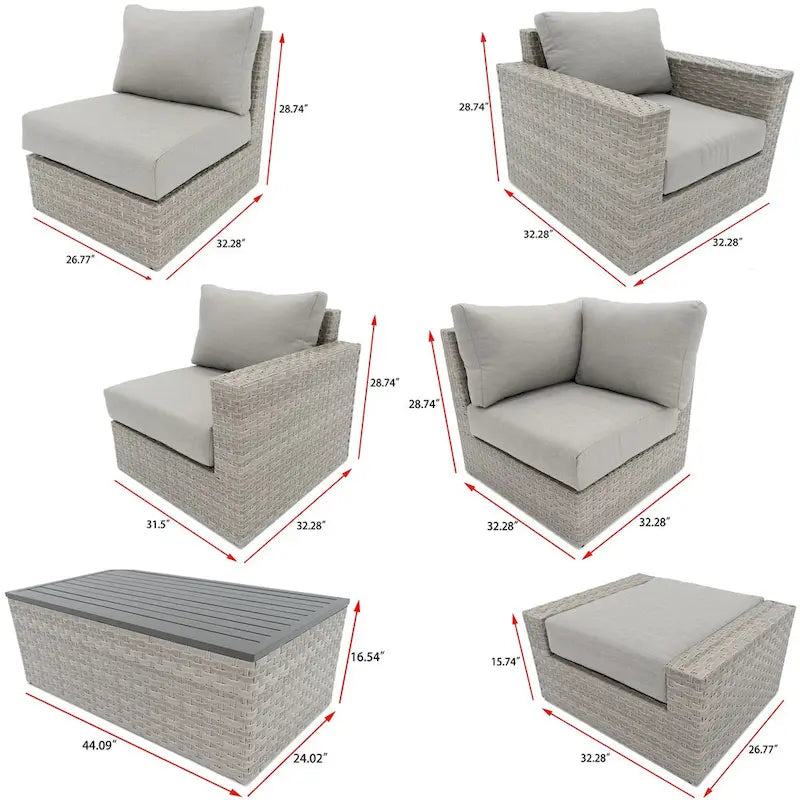 Canapé d'angle Avalon Bay 11 pièces avec assise profonde
