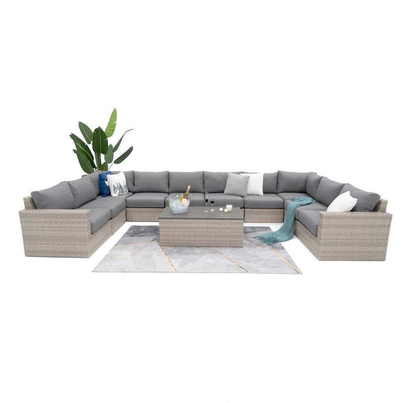 Canapé d'angle Avalon Bay 11 pièces avec assise profonde