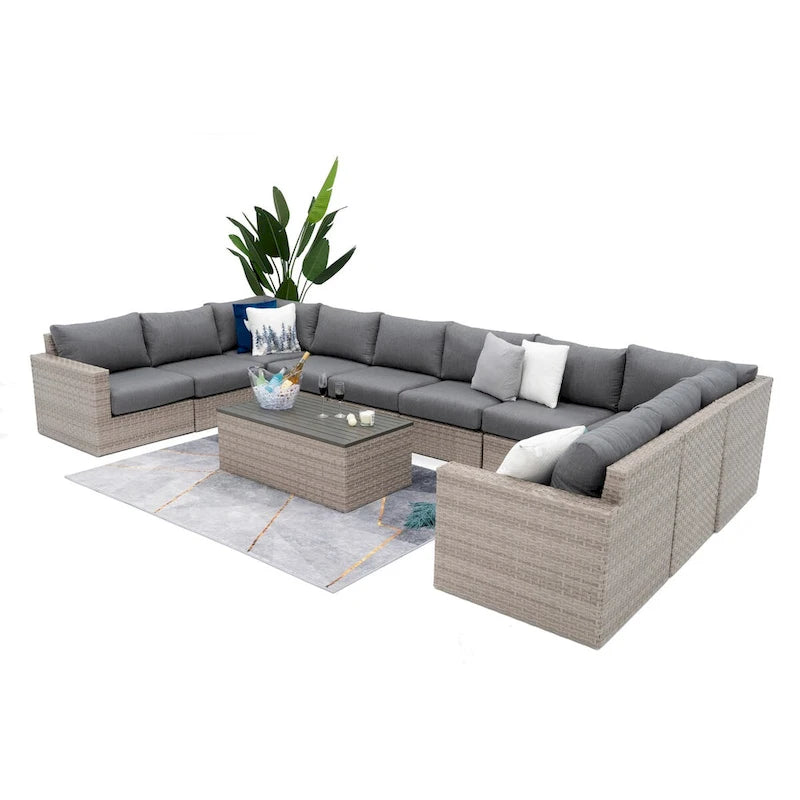 Canapé d'angle Avalon Bay 11 pièces avec assise profonde