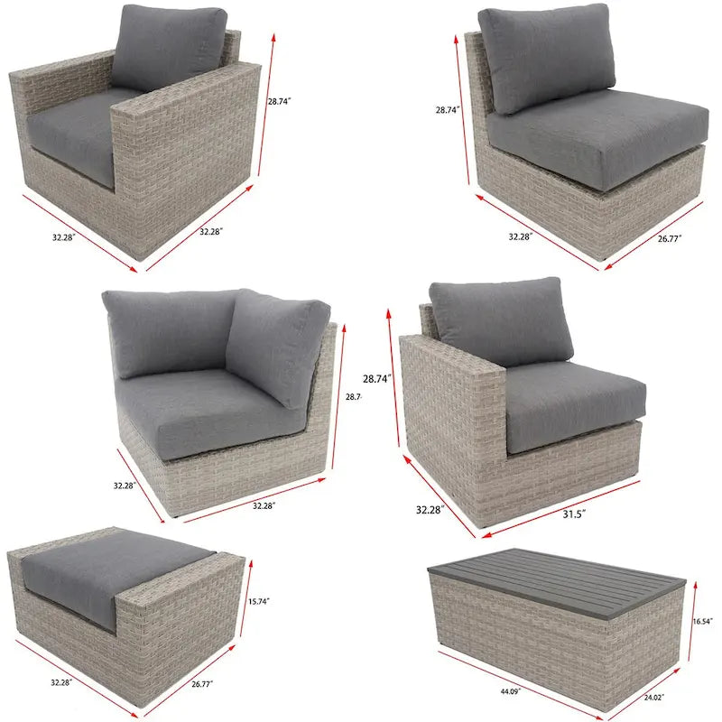 Canapé d'angle Avalon Bay 11 pièces avec assise profonde