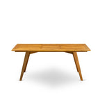 Ensemble de salle à manger d'extérieur - Chaises à dossier haut à lattes et table rectangulaire à 4 pieds en bois - Finition huile naturelle (Option pièces)
