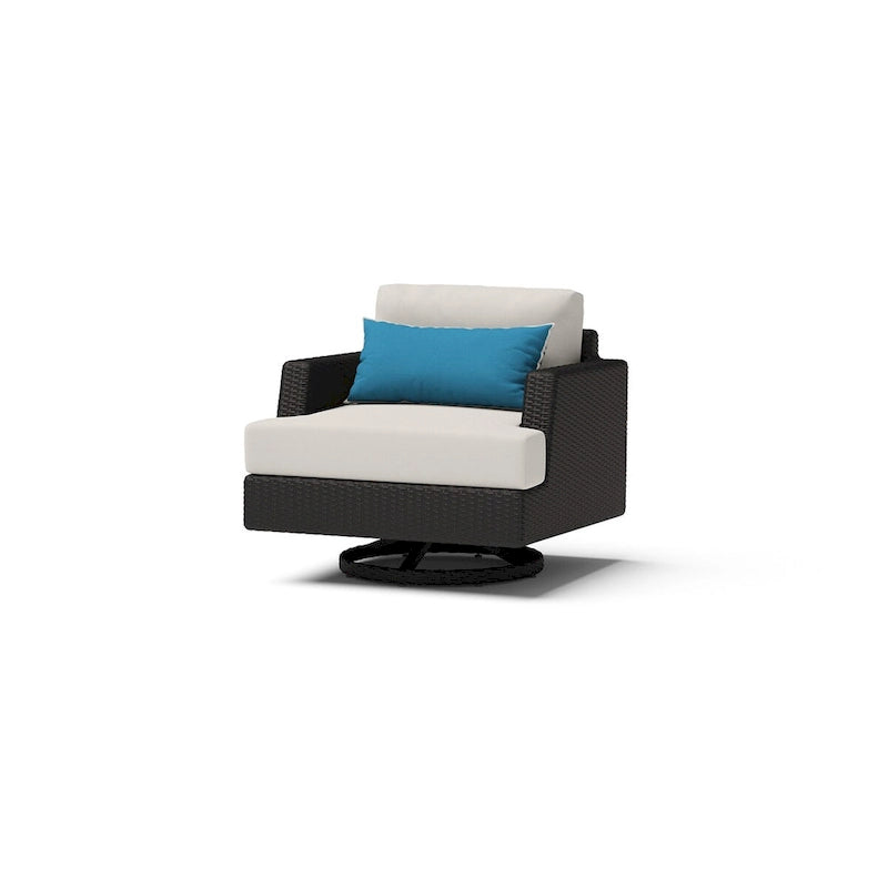 Ensemble de salon de jardin Portofino Comfort 8 pièces Sunbrella avec foyer intégré