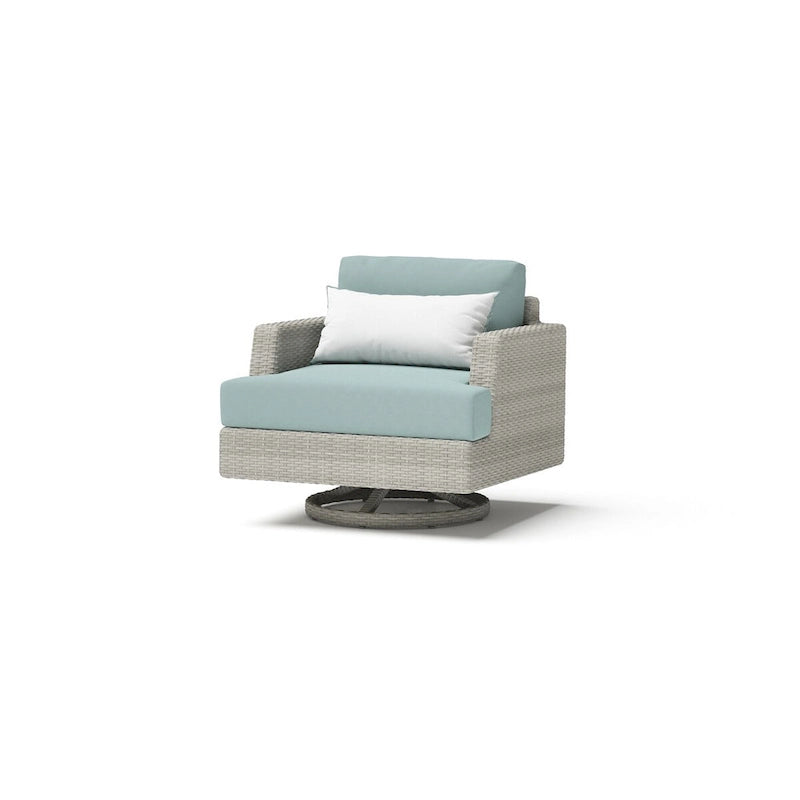 Ensemble de salon de jardin Portofino Comfort 8 pièces Sunbrella avec foyer intégré
