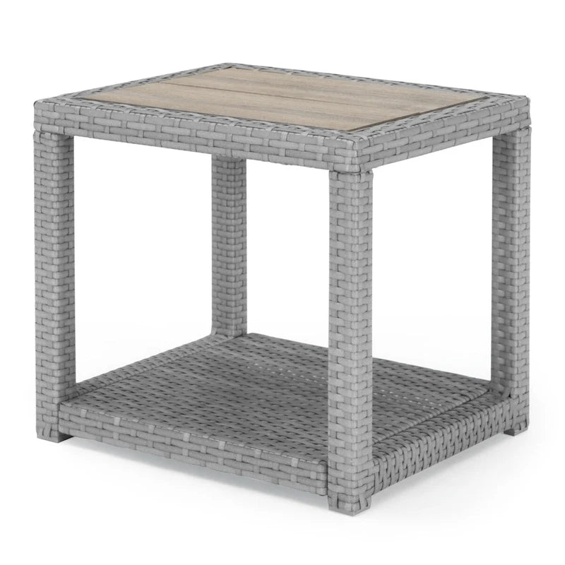 Ensemble de salon de jardin Portofino Comfort 8 pièces Sunbrella avec foyer intégré