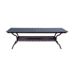 Ensemble de salle à manger d'extérieur Ten Star 11 pièces (avec 2 fauteuils pivotants à bascule) avec coussins et table extensible rectangulaire 42 x 92/42 x 120