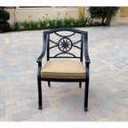 Ensemble de salle à manger d'extérieur Ten Star 11 pièces (avec 2 fauteuils pivotants à bascule) avec coussins et table extensible rectangulaire 42 x 92/42 x 120