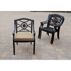 Ensemble de salle à manger d'extérieur Ten Star 11 pièces (avec 2 fauteuils pivotants à bascule) avec coussins et table extensible rectangulaire 42 x 92/42 x 120