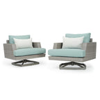 Ensemble de jardin Portofino Casual 13 pièces Sunbrella avec foyer intégré