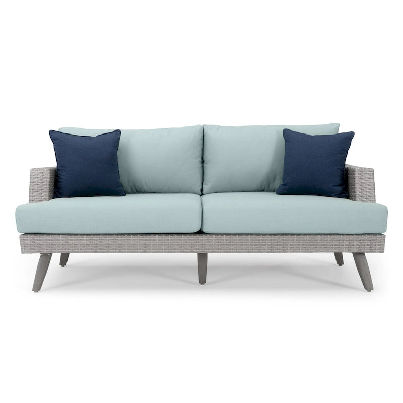 Ensemble de jardin Portofino Casual 13 pièces Sunbrella avec foyer intégré