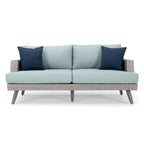 Ensemble de jardin Portofino Casual 13 pièces Sunbrella avec foyer intégré