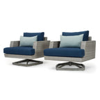 Ensemble de jardin Portofino Casual 13 pièces Sunbrella avec foyer intégré