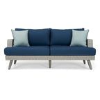 Ensemble de jardin Portofino Casual 13 pièces Sunbrella avec foyer intégré