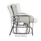 Fauteuil à bascule d'extérieur Tolentino 2 places marron