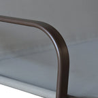 Fauteuil à bascule d'extérieur Tolentino 2 places marron