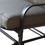 Fauteuil à bascule d'extérieur Tolentino 2 places marron