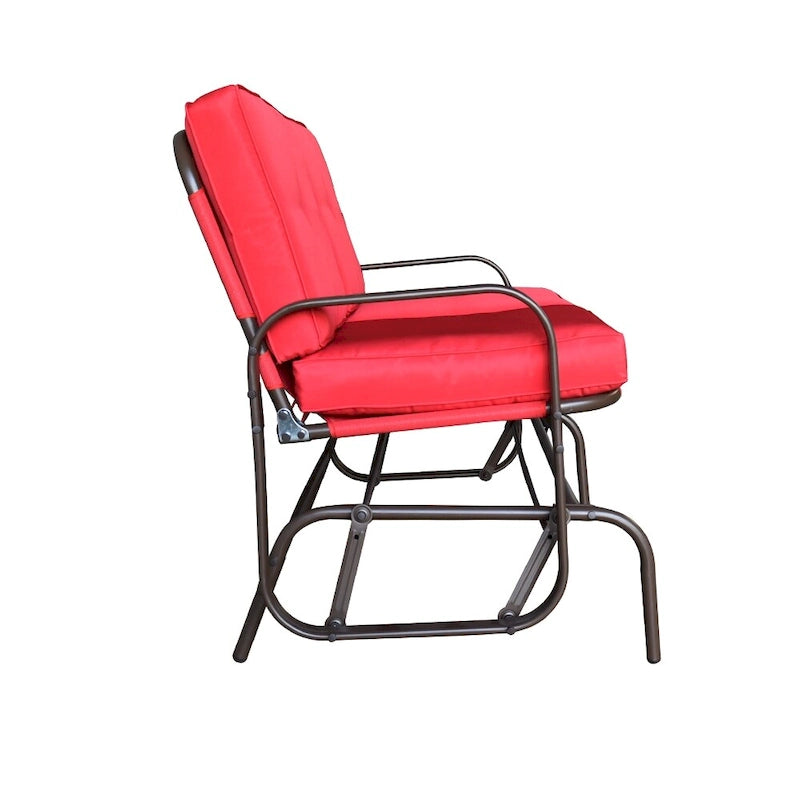 Fauteuil à bascule d'extérieur Tolentino 2 places marron