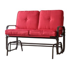 Fauteuil à bascule d'extérieur Tolentino 2 places marron