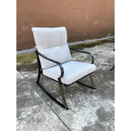 Ensemble de 3 pièces pour patio : chaises berçantes et table, élégant ensemble bistro pour pelouse, jardin et terrasse.