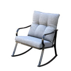 Ensemble de 3 pièces pour patio : chaises berçantes et table, élégant ensemble bistro pour pelouse, jardin et terrasse.