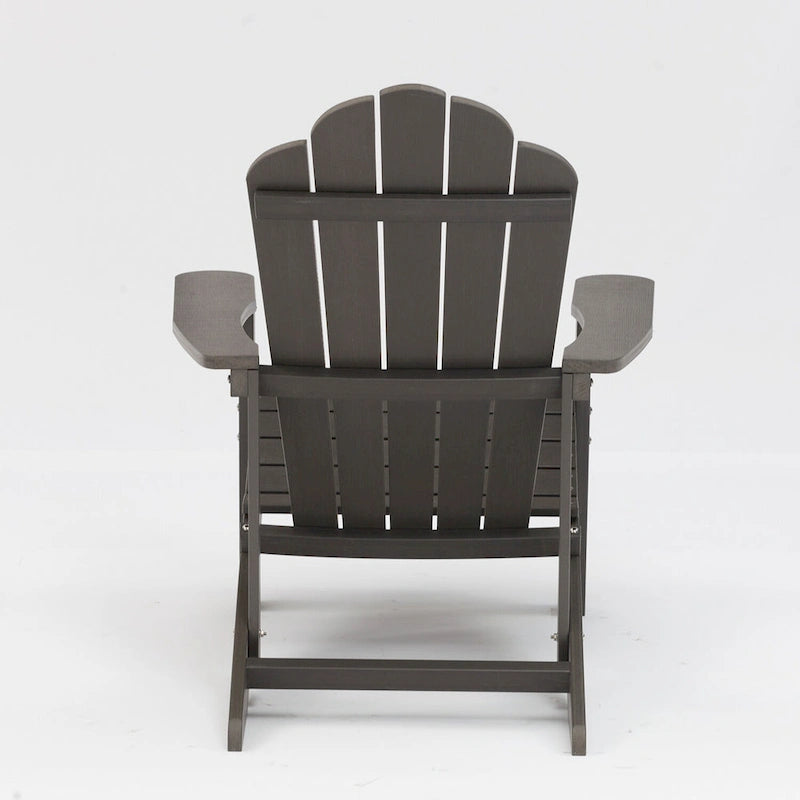 Chaises Adirondack pliantes d'extérieur grises - 2,74 m x 3,66 m
