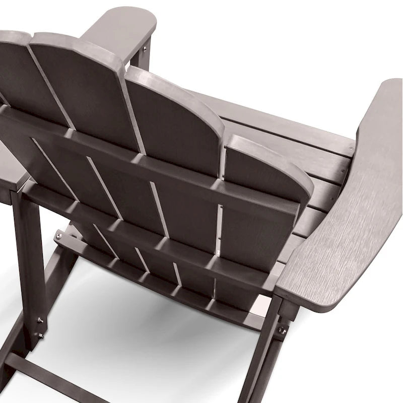 Chaises Adirondack pliantes d'extérieur grises - 2,74 m x 3,66 m