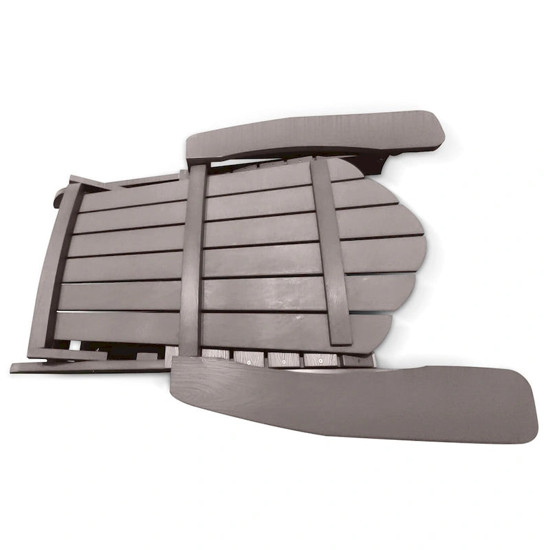 Chaises Adirondack pliantes d'extérieur grises - 2,74 m x 3,66 m
