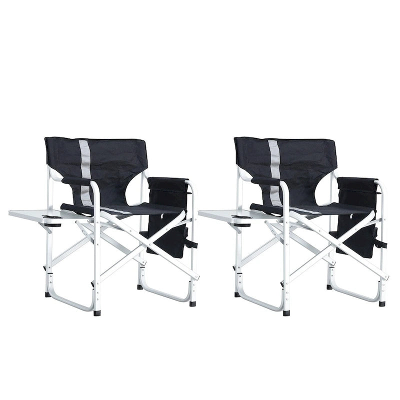 Chaises de réalisateur surdimensionnées, légères et pliantes en 2 pièces