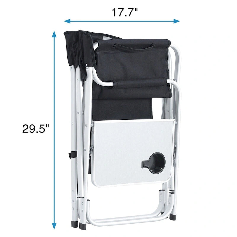 Chaises de réalisateur surdimensionnées, légères et pliantes en 2 pièces