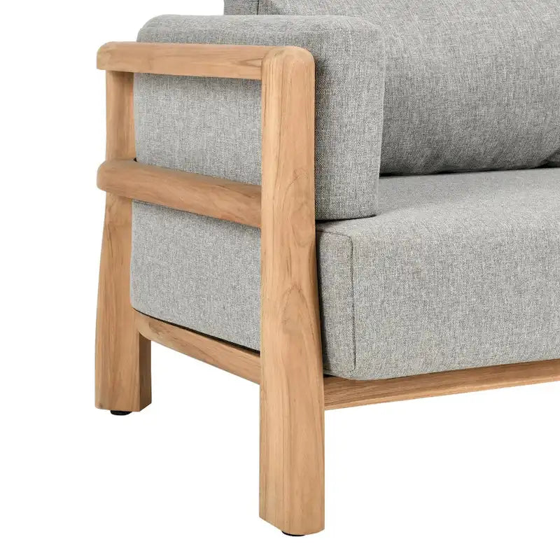 Canapé d'extérieur en bois de teck Classic Home Aston