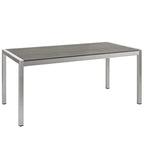 Ensemble de salle à manger d'extérieur Shore 7 pièces en aluminium