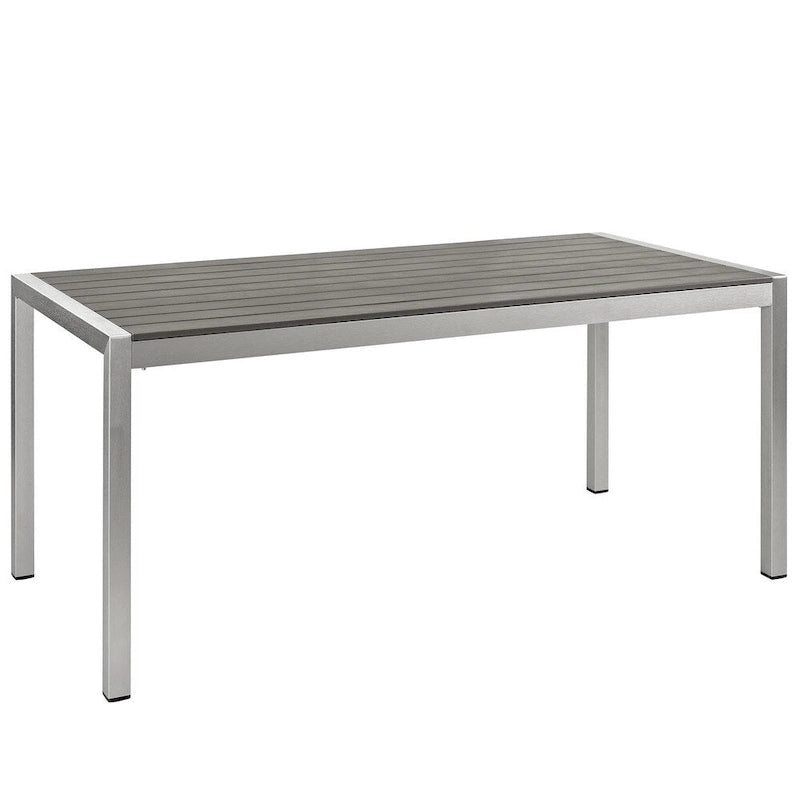 Ensemble de salle à manger d'extérieur Shore 7 pièces en aluminium