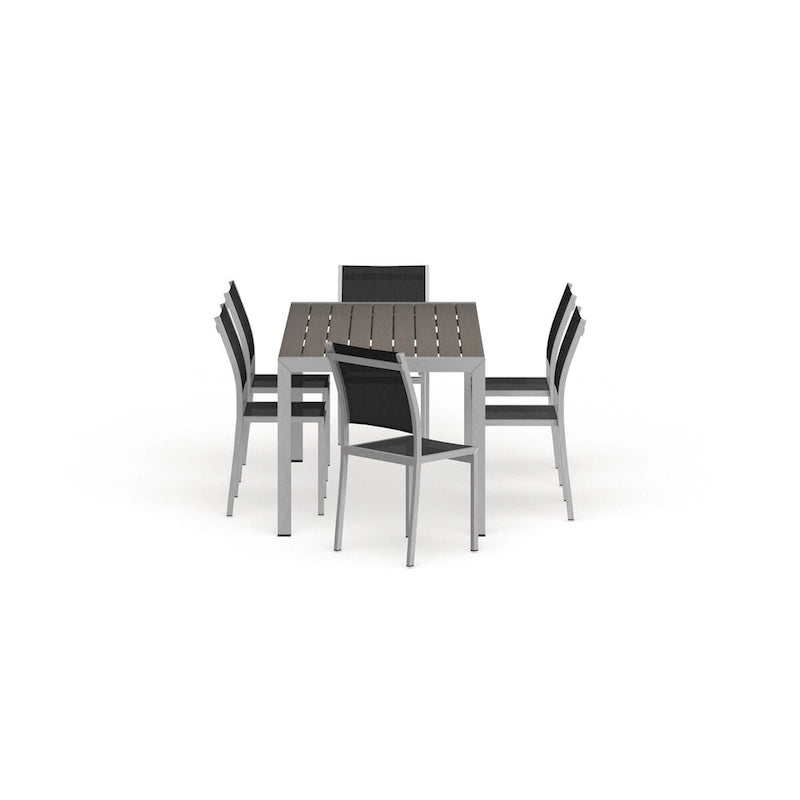 Ensemble de salle à manger d'extérieur Shore 7 pièces en aluminium