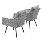 Fauteuil d'extérieur Endeavor en rotin tressé, lot de 2