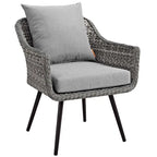 Fauteuil d'extérieur Endeavor en rotin tressé, lot de 2