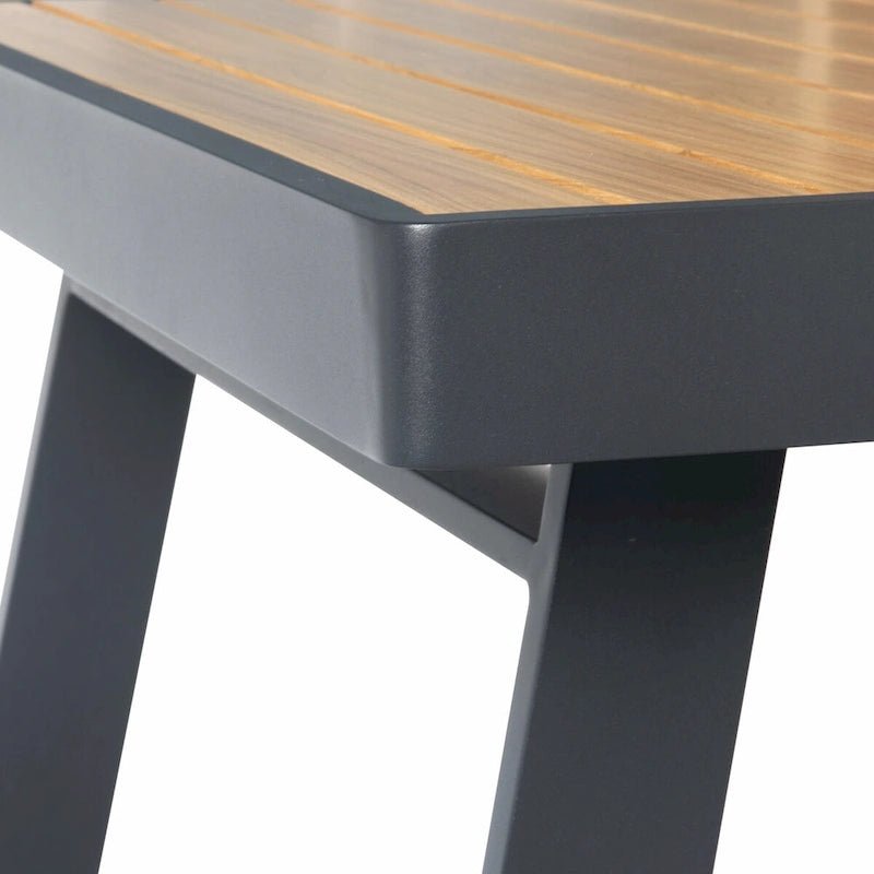 Ensemble de salle à manger d'extérieur HIGOLD Nofi 5 pièces en aluminium, couleur anthracite mat