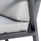 Ensemble de salle à manger d'extérieur HIGOLD Nofi 5 pièces en aluminium, couleur anthracite mat