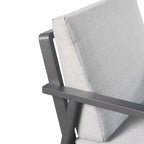 Ensemble de salle à manger d'extérieur HIGOLD Nofi 5 pièces en aluminium, couleur anthracite mat
