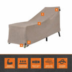 Housse de chaise longue de patio Modern Leisure Garrison, imperméable, 65 cm (L) x 28 cm (l) x 29 cm (H), grès