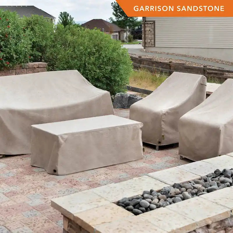 Housse de chaise longue de patio Modern Leisure Garrison, imperméable, 65 cm (L) x 28 cm (l) x 29 cm (H), grès