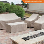 Housse de chaise longue de patio Modern Leisure Garrison, imperméable, 65 cm (L) x 28 cm (l) x 29 cm (H), grès