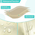 Housse imperméable résistante pour ensemble de mobilier de patio et canapé d'angle d'extérieur