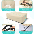 Housse imperméable résistante pour ensemble de mobilier de patio et canapé d'angle d'extérieur