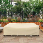 Housse imperméable résistante pour ensemble de mobilier de patio et canapé d'angle d'extérieur