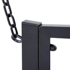 Balancelle de patio pour 2 personnes, chaise suspendue extérieure en acier avec chaînes robustes