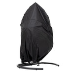 Fauteuil suspendu œuf en résine tressée PE pour l'intérieur et l'extérieur, avec coussin