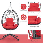Fauteuil suspendu œuf d'intérieur/extérieur avec coussin