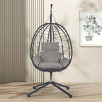 Fauteuil suspendu œuf d'intérieur/extérieur avec coussin