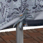 Housse imperméable pour parasol de marché Vera Bradley par Classic Accessories, 3,35 m, motif Toile Forêt Tropicale Grise